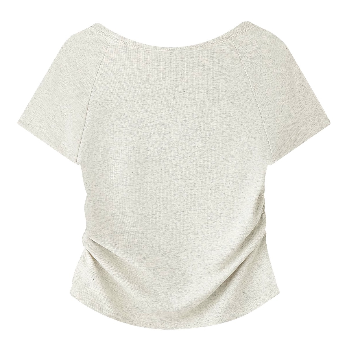 Square Neck Tie-Dye Short Sleeve T-Shirt - Elegant Women's Fitted Cotton Top for Effortless 90s Style Square Neck Tie-Dye Short Sleeve T-Shirt - Elegant Women's Fitted Cotton Top for Effortless 90s Style