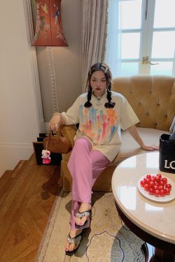 Star Print Short Sleeve T-Shirt for Women, Plus Size Round Neck Summer Top, Trendy Niche Design, Perfect for Dopamine Dressing