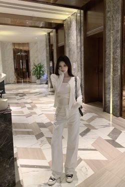 Strapless Slim-Fit Knitted Vest in Pure Desire Style - Trendy Y2K-Inspired Top for Effortless Chic Looks