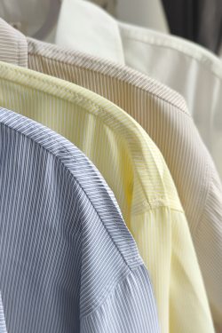 Striped Pudding Bear JK Shirt Set for Women - Short Sleeve & Long Sleeve Uniform, Blue, Summer Fashion, Kawaii Style