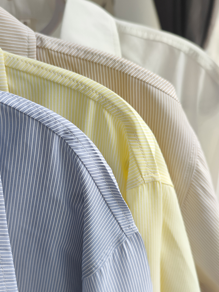 Striped Pudding Bear JK Shirt Set for Women - Short Sleeve & Long Sleeve Uniform, Blue, Summer Fashion, Kawaii Style Striped Pudding Bear JK Shirt Set for Women - Short Sleeve & Long Sleeve Uniform, Blue, Summer Fashion, Kawaii Style