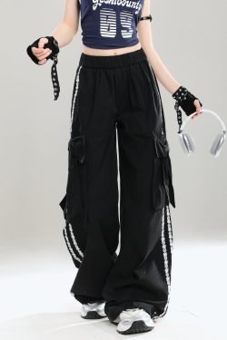 Stylish Butterfly Knot Casual Pants for Girls - Summer Loose Wide-Leg Trousers, Straight-Leg Draping Floor-Length Fashion Pants