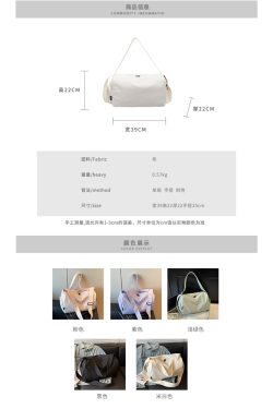 Stylish Large Capacity Travel Bag for Women - Lightweight Versatile Sports Fitness Shoulder Crossbody Bag for Short Trips