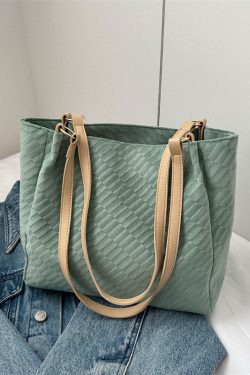 Stylish Women's Canvas Commuter Tote Bag - 2025 High-Capacity Shoulder Bag for Everyday Fashion