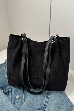 Stylish Women's Canvas Commuter Tote Bag - 2025 High-Capacity Shoulder Bag for Everyday Fashion