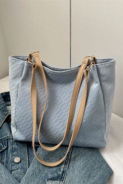 Stylish Women's Canvas Commuter Tote Bag - 2025 High-Capacity Shoulder Bag for Everyday Fashion