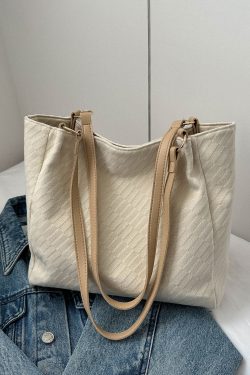 Stylish Women's Canvas Commuter Tote Bag - 2025 High-Capacity Shoulder Bag for Everyday Fashion