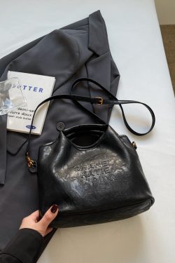 Stylish Women's Casual Crossbody Tote Bag with Letter Design - High-End Quality 2025 Fashion Handbag