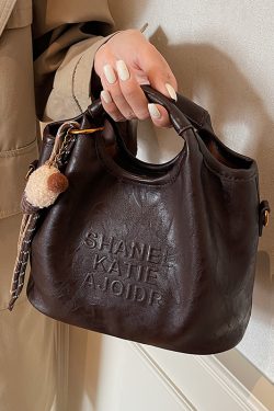 Stylish Women's Casual Crossbody Tote Bag with Letter Design - High-End Quality 2025 Fashion Handbag