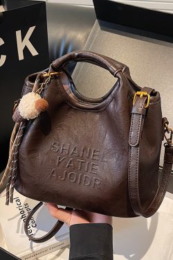 Stylish Women's Casual Crossbody Tote Bag with Letter Design - High-End Quality 2025 Fashion Handbag