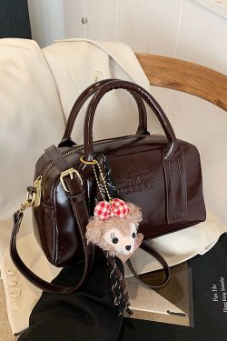 Stylish Women's Letter Tote Bag - 2025 Niche Design Shoulder Crossbody Bag, High-End Pillow Style