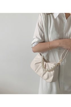 Summer 2023 Women's Textured Crossbody Bag - High-End Cloud Shoulder Bag, Versatile Niche Underarm Style