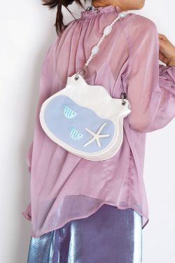 Summer Beaded Fish Bag - Cute Underarm Crossbody Handbag for Small Essentials, Niche Design, Perfect for Casual Outings