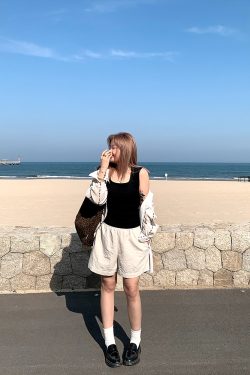 Summer Casual High-Waisted Slim Straight Wide-Leg Women's Five-Point Shorts - Versatile 2025 Fashion Essential