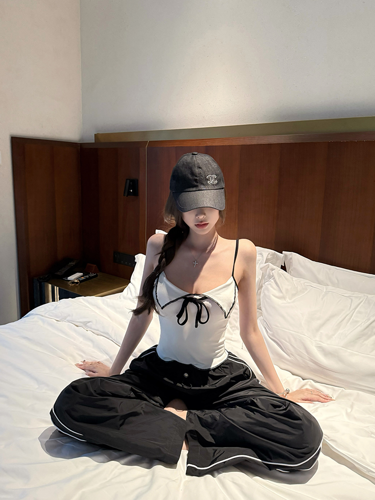 Summer Color Block Sleeveless Vest for Women - Modal Hot Girl Style Top Summer Color Block Sleeveless Vest for Women - Modal Hot Girl Style Top