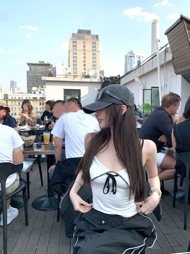 Summer Color Block Sleeveless Vest for Women - Modal Hot Girl Style Top Summer Color Block Sleeveless Vest for Women - Modal Hot Girl Style Top