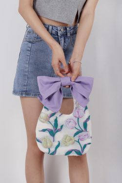 Summer Cute Bowknot Clutch Bag for Women - Soft Trendy Crossbody Bag with Original Niche Design