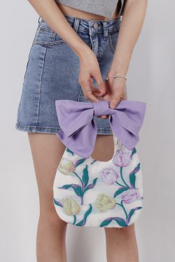 Summer Cute Bowknot Clutch Bag for Women - Soft Trendy Crossbody Bag with Original Niche Design