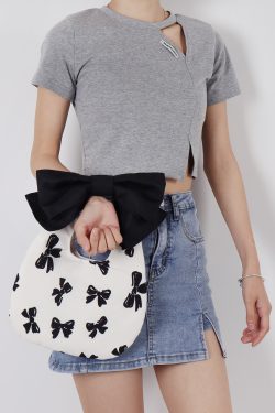 Summer Cute Bowknot Clutch Bag for Women - Soft Trendy Crossbody Bag with Original Niche Design