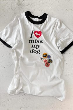 Summer Dog Cat Print Short Sleeve T-Shirt - Comfortable Pure Cotton, Trendy 25SS Niche Design, Perfect for Casual Wear