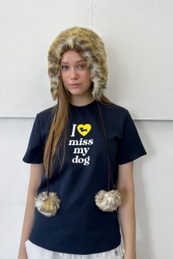 Summer Dog Cat Print Short Sleeve T-Shirt - Comfortable Pure Cotton, Trendy 25SS Niche Design, Perfect for Casual Wear