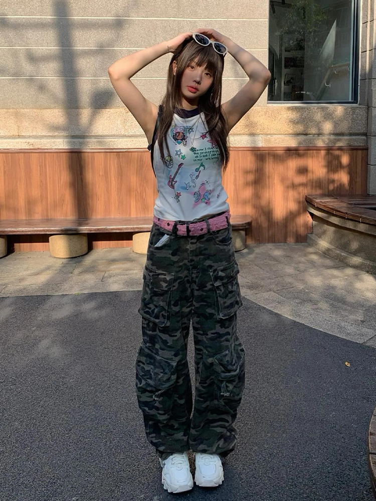 Summer Hooded Sleeveless Vest for Women, Creative Printed Slim Fit T-Shirt, Trendy Cool Style for Girls Summer Hooded Sleeveless Vest for Women, Creative Printed Slim Fit T-Shirt, Trendy Cool Style for Girls