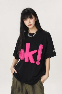 Summer Loose-Fit American Style Beer Team Captain Short Sleeve T-Shirt for Women - Unique High-End Casual Top