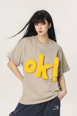 Summer Loose-Fit American Style Beer Team Captain Short Sleeve T-Shirt for Women - Unique High-End Casual Top