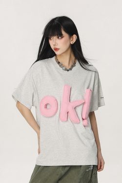 Summer Loose-Fit American Style Beer Team Captain Short Sleeve T-Shirt for Women - Unique High-End Casual Top