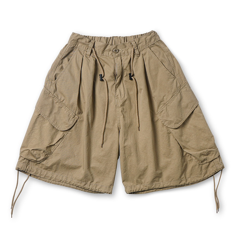 Summer Loose Fit Large Size Men's Cargo Shorts with Drawstring - Trendy Japanese Style Fashion for Casual Wear Summer Loose Fit Large Size Men's Cargo Shorts with Drawstring - Trendy Japanese Style Fashion for Casual Wear