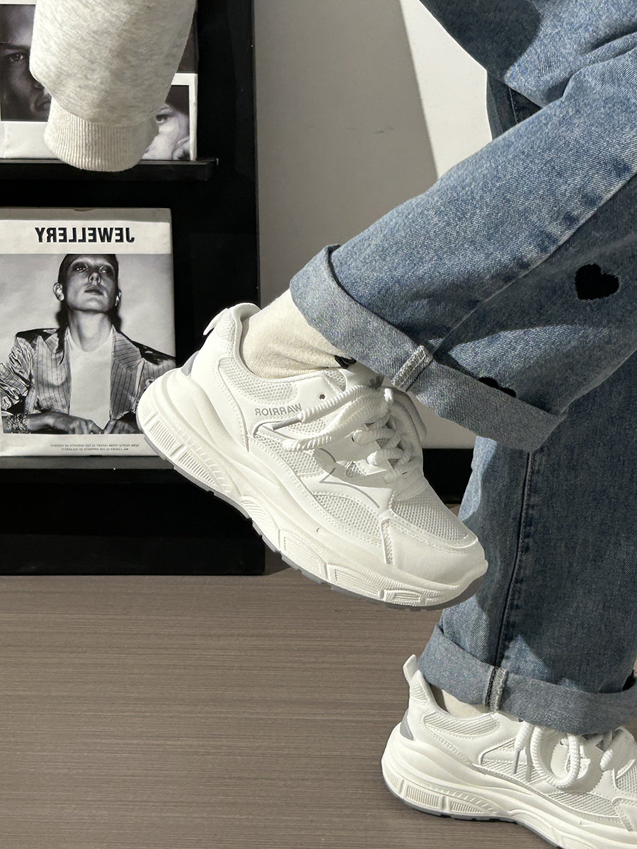 Summer Mesh Breathable Casual Old Daddy Shoes for Women - Lightweight White Sneakers for 2025 Y2K Style Summer Mesh Breathable Casual Old Daddy Shoes for Women - Lightweight White Sneakers for 2025 Y2K Style