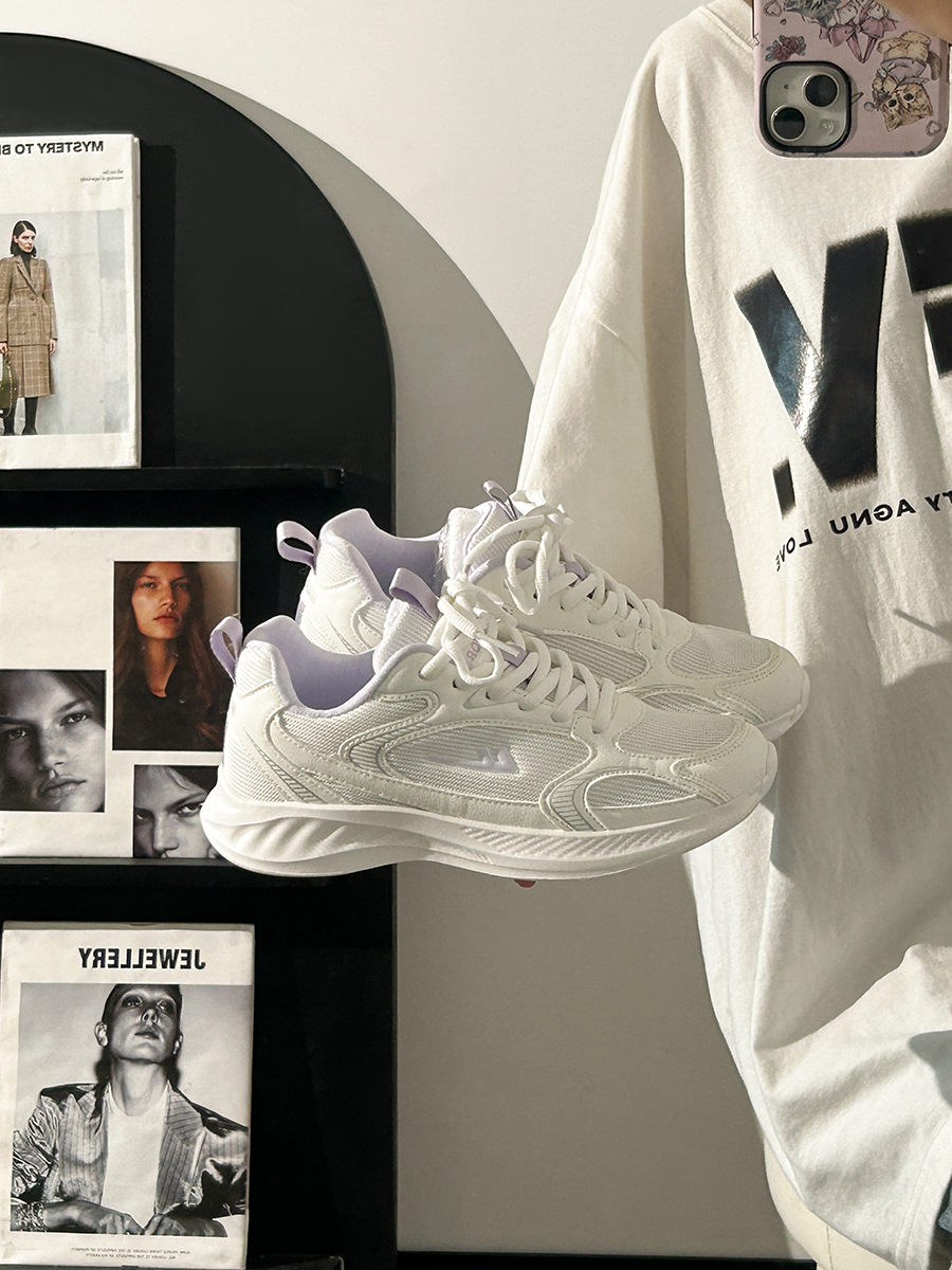 Summer Mesh Breathable Casual Old Daddy Shoes for Women - Lightweight White Sneakers for 2025 Y2K Style Summer Mesh Breathable Casual Old Daddy Shoes for Women - Lightweight White Sneakers for 2025 Y2K Style