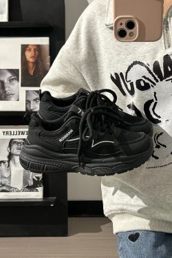 Summer Mesh Breathable Casual Old Daddy Shoes for Women - Lightweight White Sneakers for 2025 Y2K Style