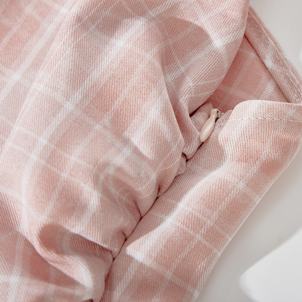 Summer Off-Shoulder Blue Checkered Vest with Irregular Ruffles - Women's Hong Kong Style Sleeveless Top Summer Off-Shoulder Blue Checkered Vest with Irregular Ruffles - Women's Hong Kong Style Sleeveless Top