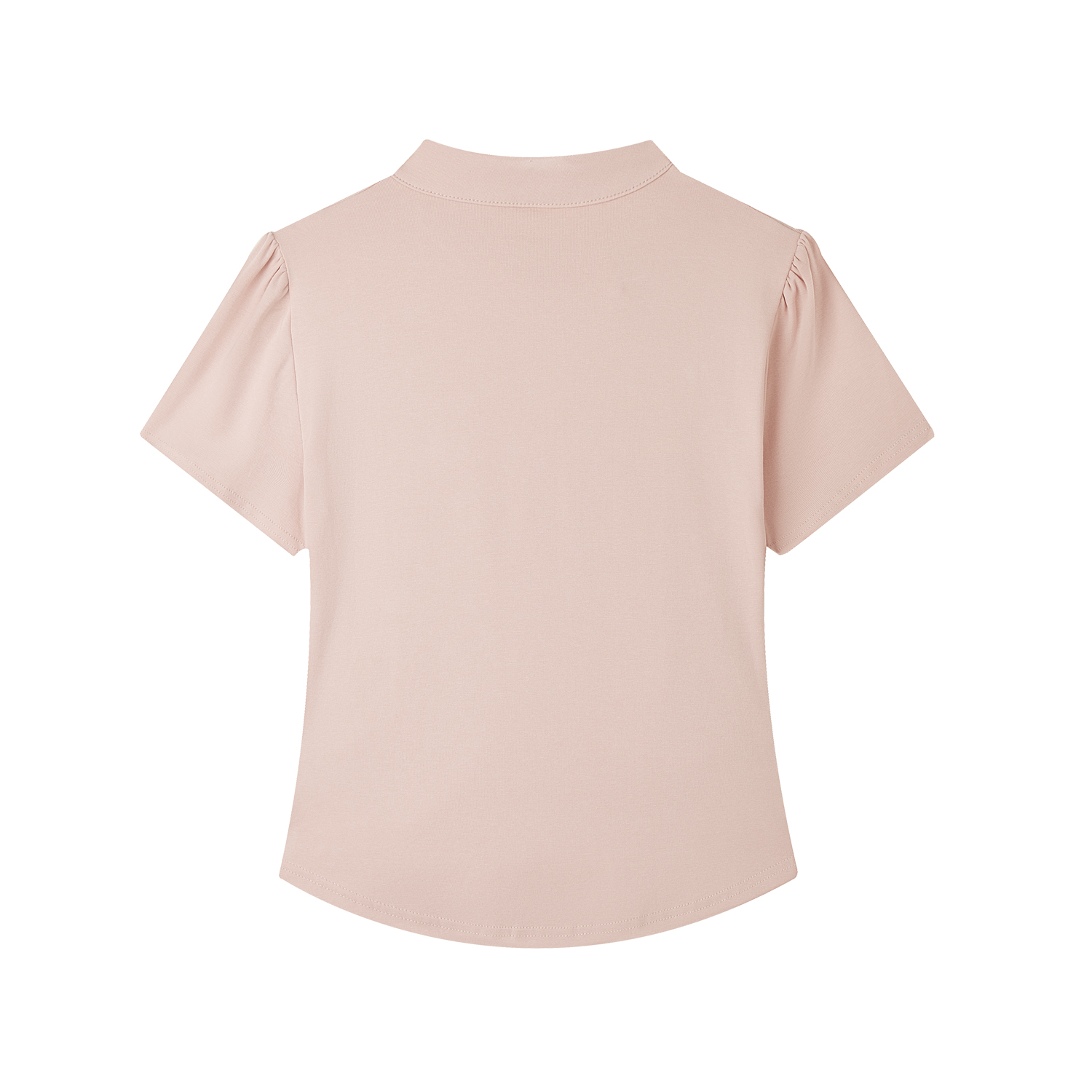 Summer Pink Cropped T-Shirt for Women, Chinese-Style Buttoned Short Sleeve, Slim-Fit Waist-Defining Top, American Fashion Summer Pink Cropped T-Shirt for Women, Chinese-Style Buttoned Short Sleeve, Slim-Fit Waist-Defining Top, American Fashion