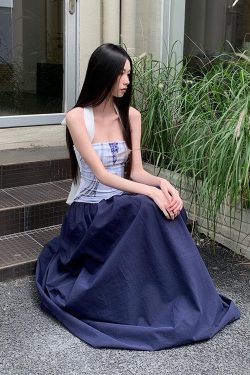 Summer Printed Patchwork Multi-Wear Long Strapless Dress for Versatile Style - Perfect for 90s and Y2K Fashion