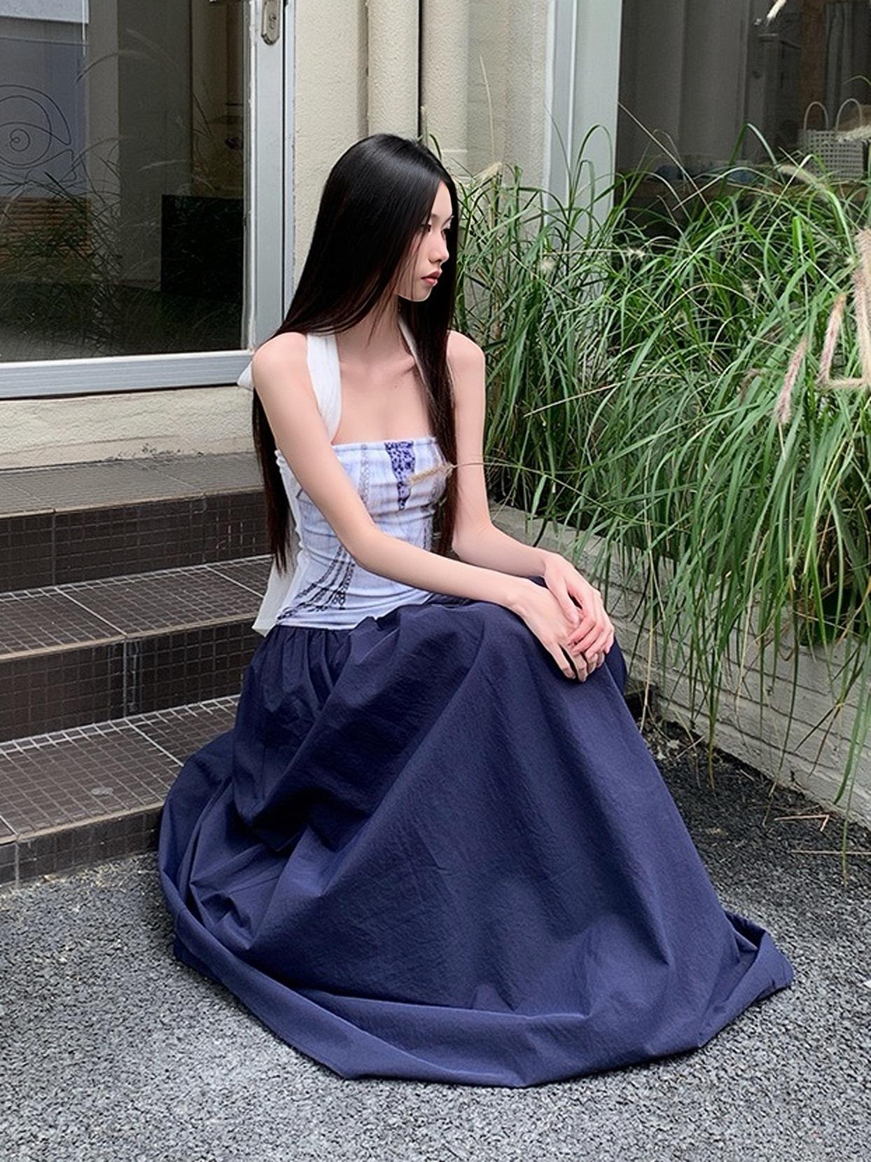 Summer Printed Patchwork Multi-Wear Long Strapless Dress for Versatile Style - Perfect for 90s and Y2K Fashion Summer Printed Patchwork Multi-Wear Long Strapless Dress for Versatile Style - Perfect for 90s and Y2K Fashion