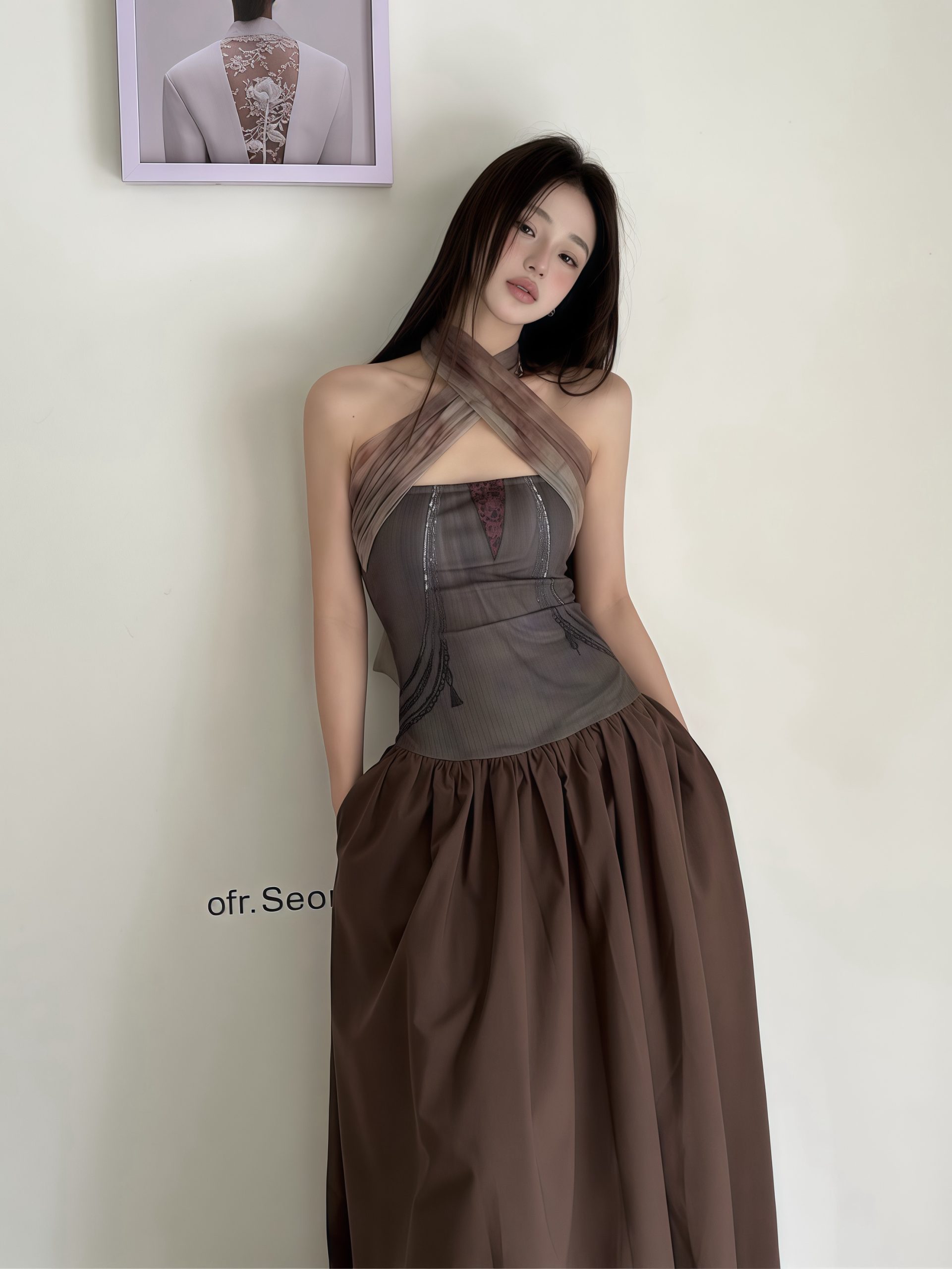 Summer Printed Patchwork Multi-Wear Long Strapless Dress for Versatile Style - Perfect for 90s and Y2K Fashion Summer Printed Patchwork Multi-Wear Long Strapless Dress for Versatile Style - Perfect for 90s and Y2K Fashion