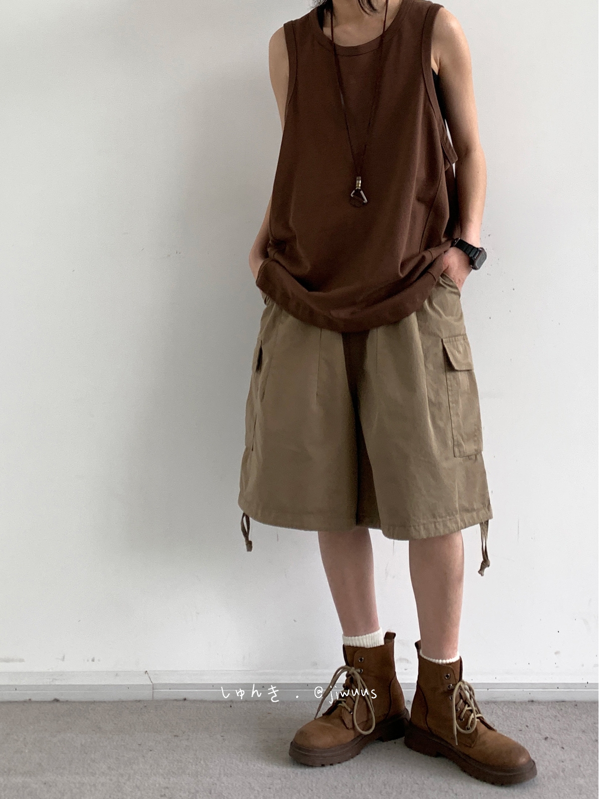 Summer Retro Khaki Cargo Shorts for Men and Women - Oversized Loose Multi-Pocket Straight Five-Point Pants Summer Retro Khaki Cargo Shorts for Men and Women - Oversized Loose Multi-Pocket Straight Five-Point Pants