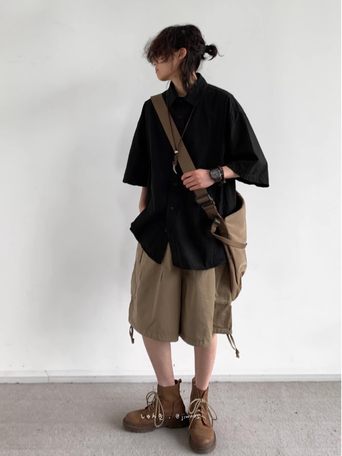 Summer Retro Khaki Cargo Shorts for Men and Women - Oversized Loose Multi-Pocket Straight Five-Point Pants Summer Retro Khaki Cargo Shorts for Men and Women - Oversized Loose Multi-Pocket Straight Five-Point Pants