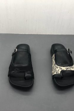 Summer Retro Open-Toe Flat Slippers for Women - Lightweight Ethnic Style Casual Footwear