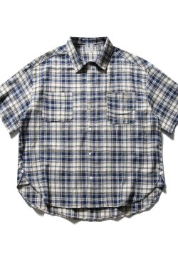 Summer Retro Plaid Short Sleeve Shirt for Men and Women - Casual Loose Fit College Style Work Shirt