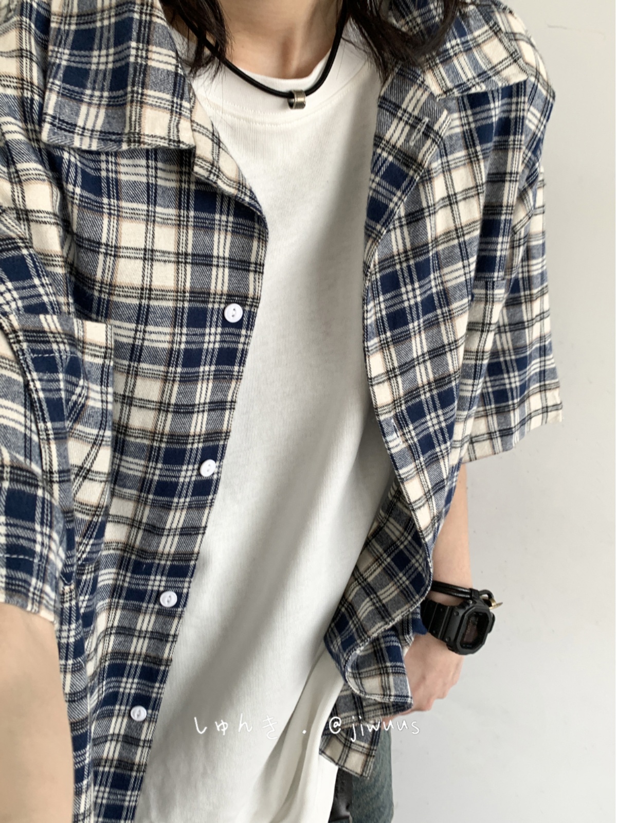 Summer Retro Plaid Short Sleeve Shirt for Men and Women - Casual Loose Fit College Style Work Shirt Summer Retro Plaid Short Sleeve Shirt for Men and Women - Casual Loose Fit College Style Work Shirt