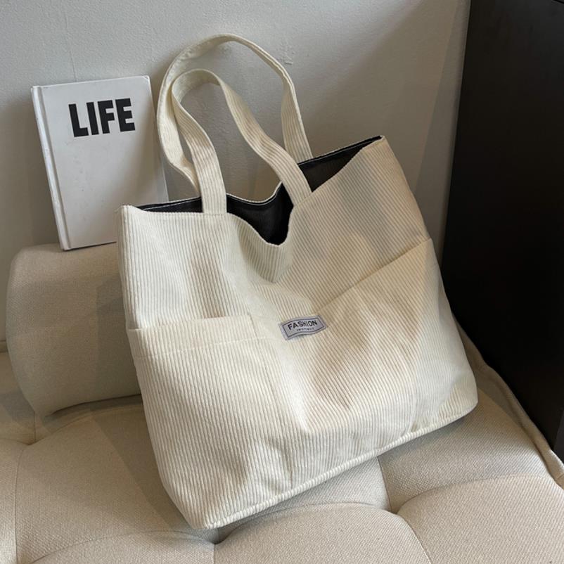 Summer Single-Shoulder Canvas Tote Bag for Women - Large Capacity High-End Commuting Bag, Trendy College Style 2025 Summer Single-Shoulder Canvas Tote Bag for Women - Large Capacity High-End Commuting Bag, Trendy College Style 2025