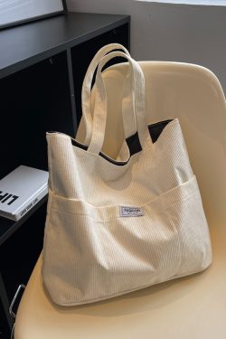 Summer Single-Shoulder Canvas Tote Bag for Women - Large Capacity High-End Commuting Bag, Trendy College Style 2025