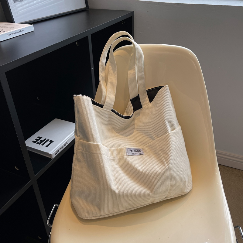 Summer Single-Shoulder Canvas Tote Bag for Women - Large Capacity High-End Commuting Bag, Trendy College Style 2025 Summer Single-Shoulder Canvas Tote Bag for Women - Large Capacity High-End Commuting Bag, Trendy College Style 2025