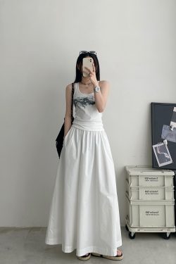 Summer Sleeveless Tank Top for Women - Blurred Sun Grapefruit Smoke Print, 2025 Trendy Inner Wear, Perfect for Layering