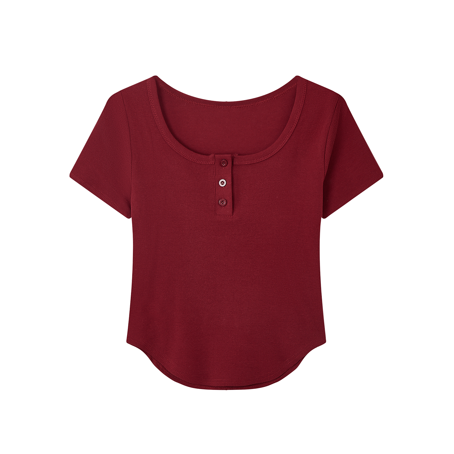 Summer Slim Fit Red Short-Sleeved T-Shirt for Women, Stylish Elegant Shoulder Top, Casual Everyday Wear Summer Slim Fit Red Short-Sleeved T-Shirt for Women, Stylish Elegant Shoulder Top, Casual Everyday Wear