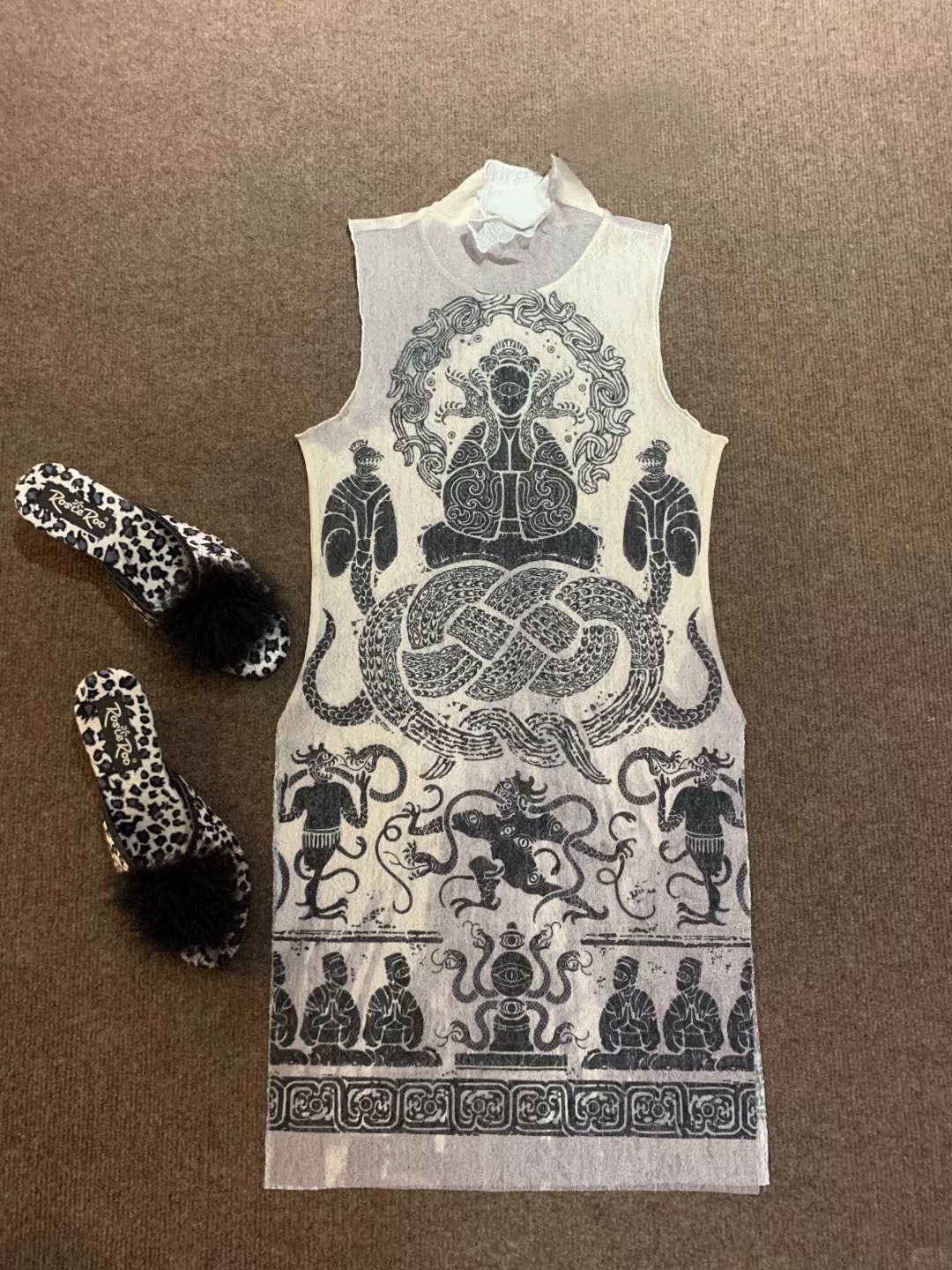 Summer Snake Print High-Elastic Mesh Vest - Trendy Single-Layer Top for a 90s-Inspired Look Summer Snake Print High-Elastic Mesh Vest - Trendy Single-Layer Top for a 90s-Inspired Look