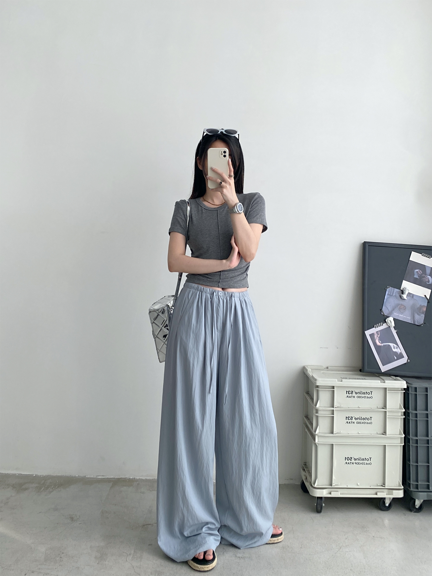 Summer Wide-Leg Sunscreen Pants for Women - Casual Thin Floor-Length Trousers for Work - Sun Yuzu Cool Style Summer Wide-Leg Sunscreen Pants for Women - Casual Thin Floor-Length Trousers for Work - Sun Yuzu Cool Style